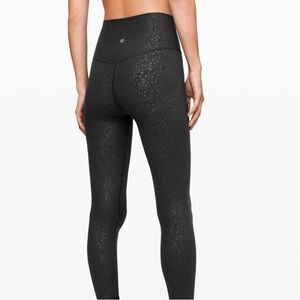 Lululemon Align Leggings: Polar Shift Emboss Black